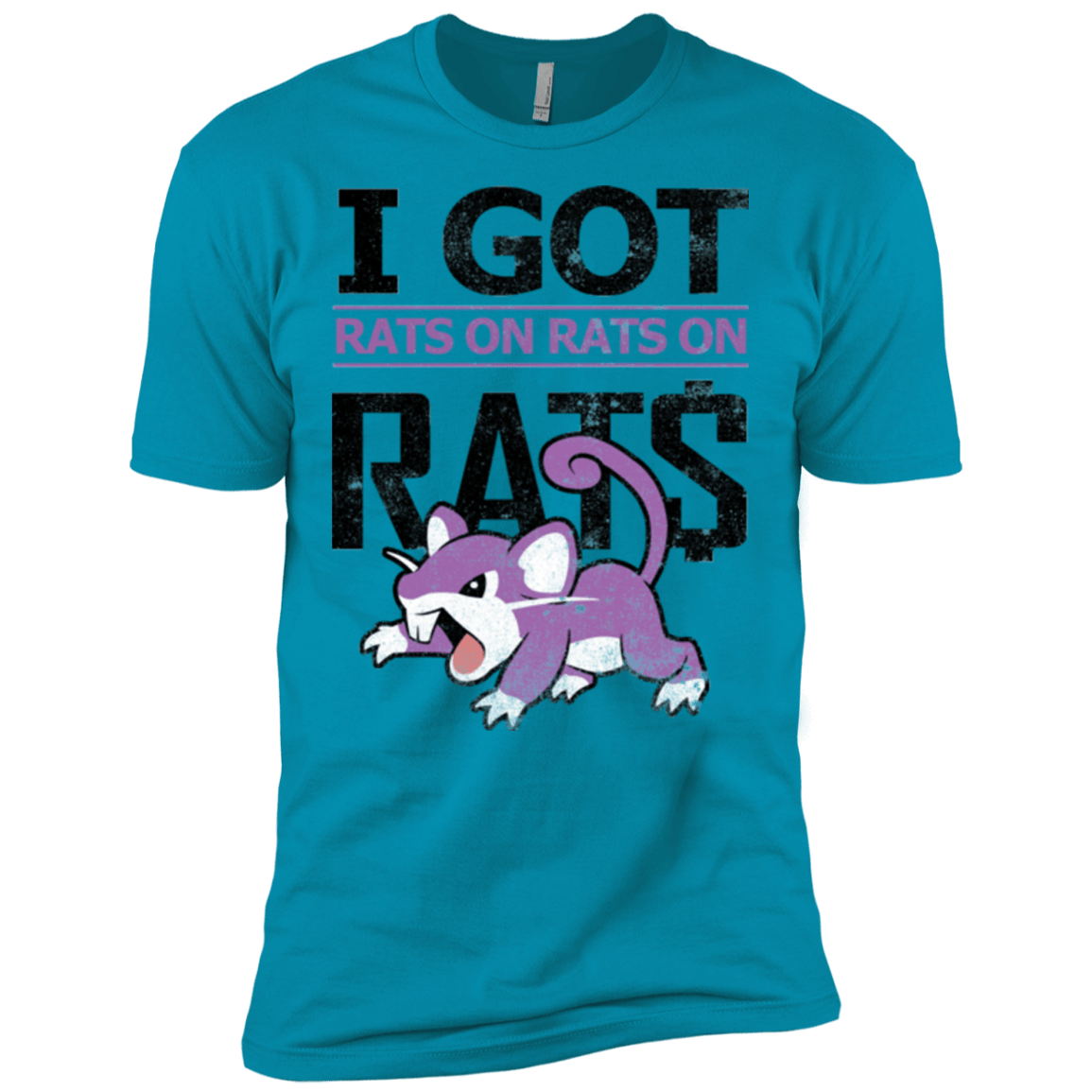 T-Shirts Turquoise / X-Small Rats on rats on rats Men's Premium T-Shirt
