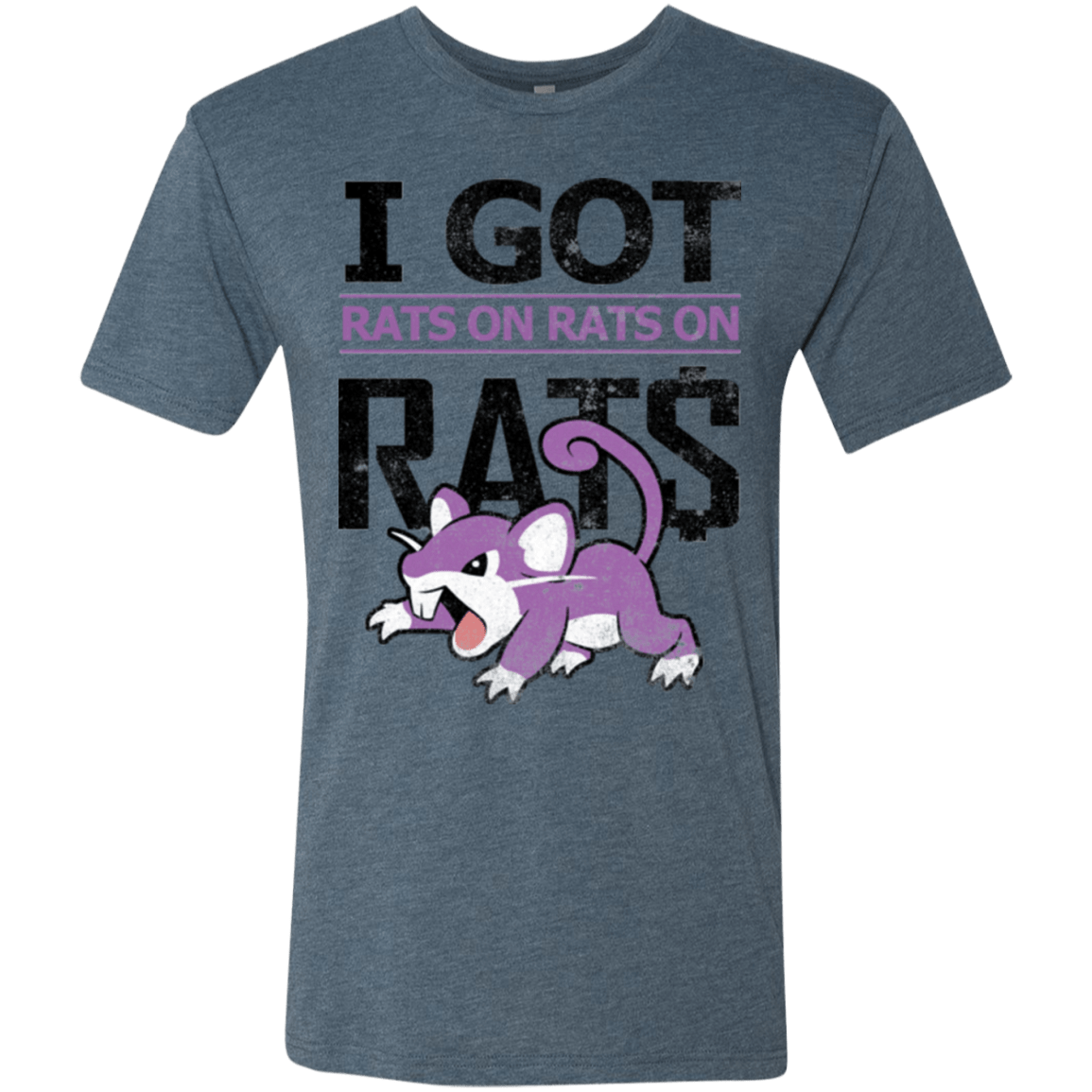T-Shirts Indigo / Small Rats on rats on rats Men's Triblend T-Shirt