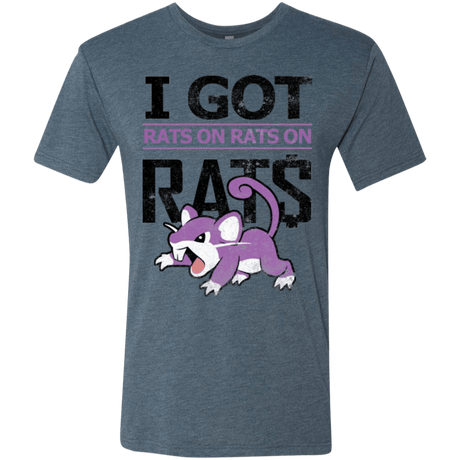 T-Shirts Indigo / Small Rats on rats on rats Men's Triblend T-Shirt