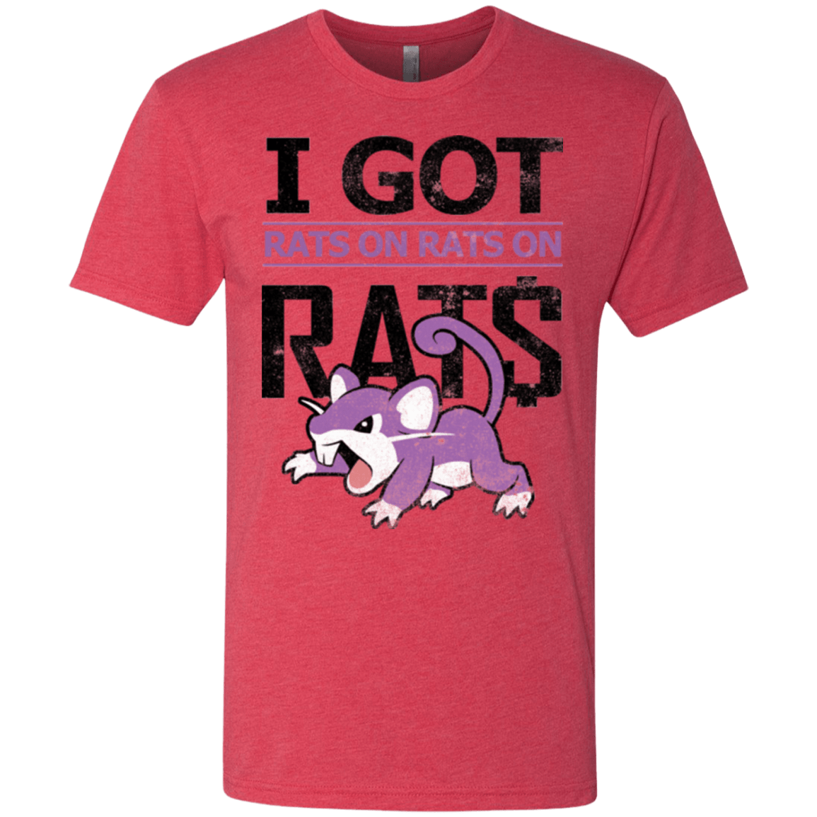 T-Shirts Vintage Red / Small Rats on rats on rats Men's Triblend T-Shirt
