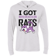 T-Shirts Heather White / X-Small Rats on rats on rats Triblend Long Sleeve Hoodie Tee