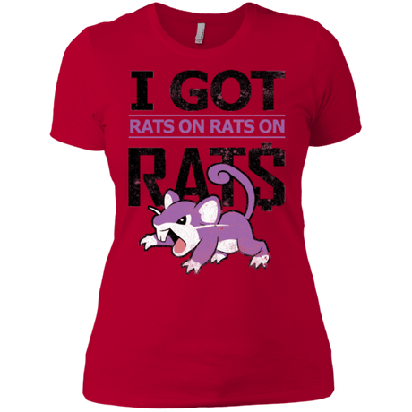 T-Shirts Red / X-Small Rats on rats on rats Women's Premium T-Shirt