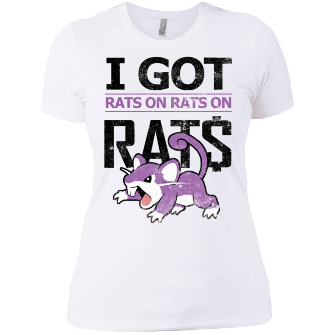 T-Shirts White / X-Small Rats on rats on rats Women's Premium T-Shirt