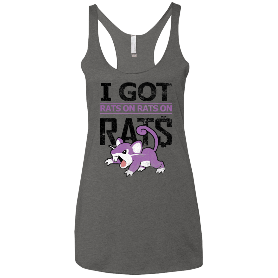 T-Shirts Premium Heather / X-Small Rats on rats on rats Women's Triblend Racerback Tank