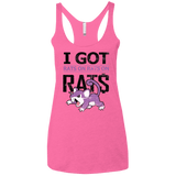 T-Shirts Vintage Pink / X-Small Rats on rats on rats Women's Triblend Racerback Tank