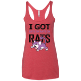 T-Shirts Vintage Red / X-Small Rats on rats on rats Women's Triblend Racerback Tank