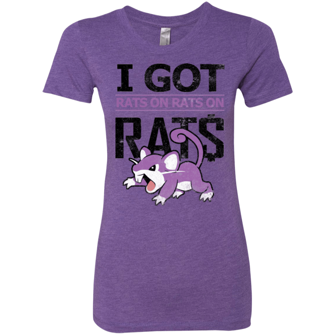 T-Shirts Purple Rush / Small Rats on rats on rats Women's Triblend T-Shirt