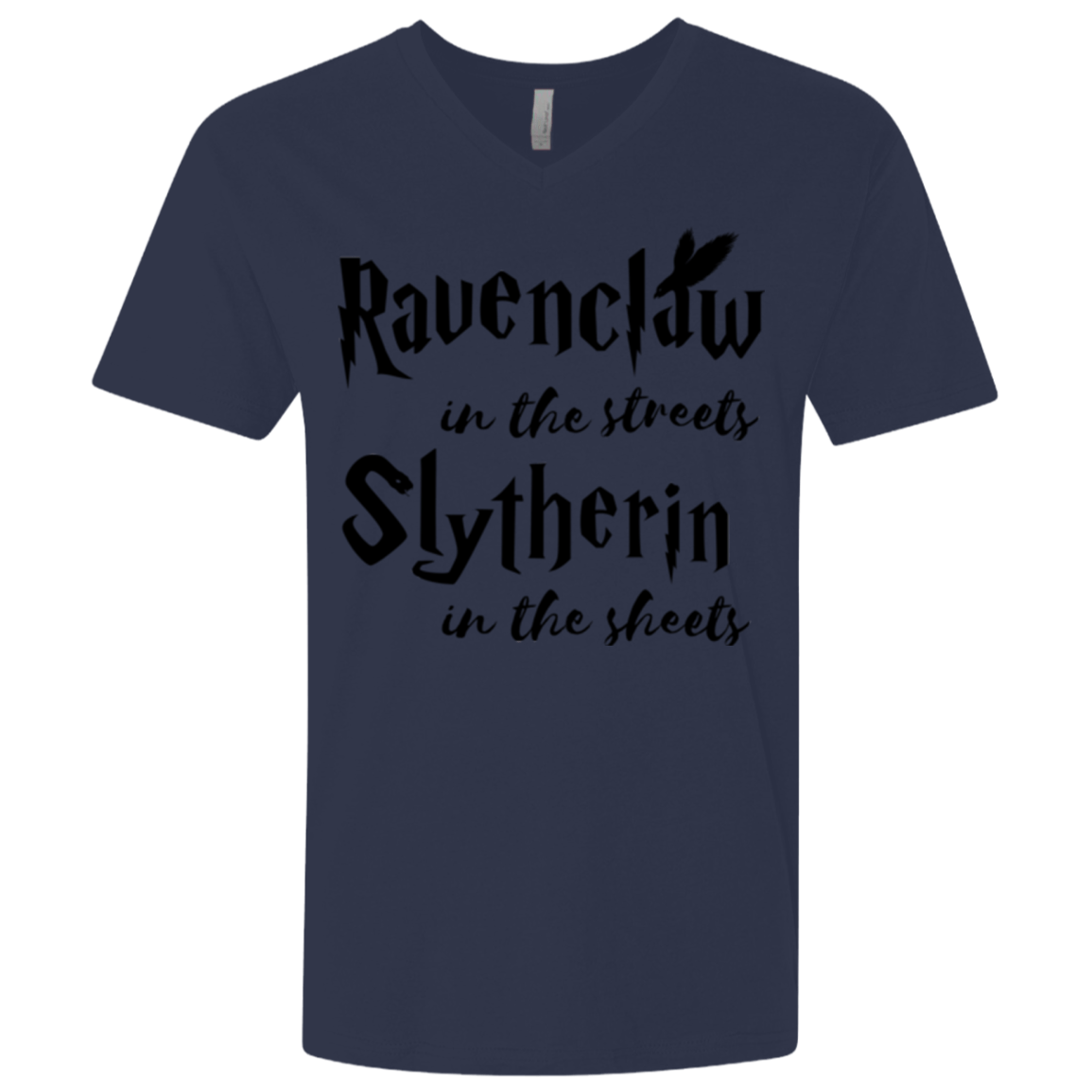T-Shirts Midnight Navy / X-Small Ravenclaw Streets Men's Premium V-Neck