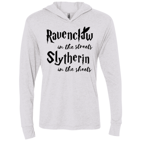 T-Shirts Heather White / X-Small Ravenclaw Streets Triblend Long Sleeve Hoodie Tee
