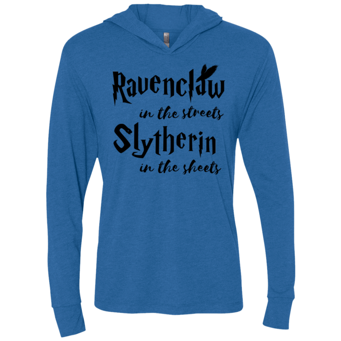 T-Shirts Vintage Royal / X-Small Ravenclaw Streets Triblend Long Sleeve Hoodie Tee