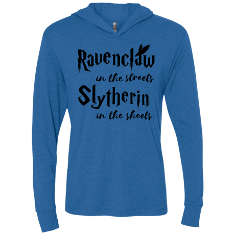 T-Shirts Vintage Royal / X-Small Ravenclaw Streets Triblend Long Sleeve Hoodie Tee