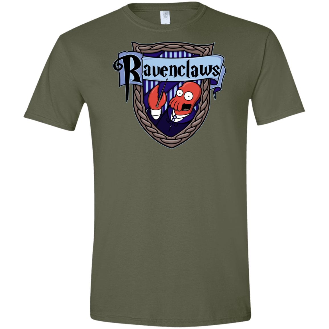 T-Shirts Military Green / S Ravenclaws Men's Semi-Fitted Softstyle