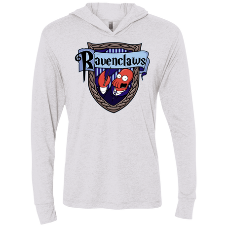 T-Shirts Heather White / X-Small Ravenclaws Triblend Long Sleeve Hoodie Tee
