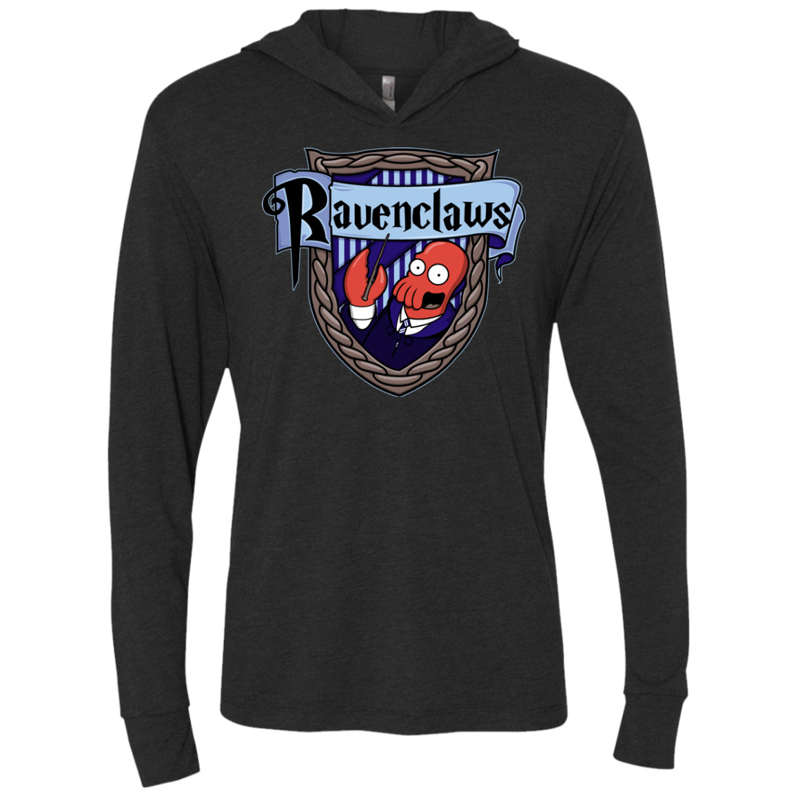 T-Shirts Vintage Black / X-Small Ravenclaws Triblend Long Sleeve Hoodie Tee