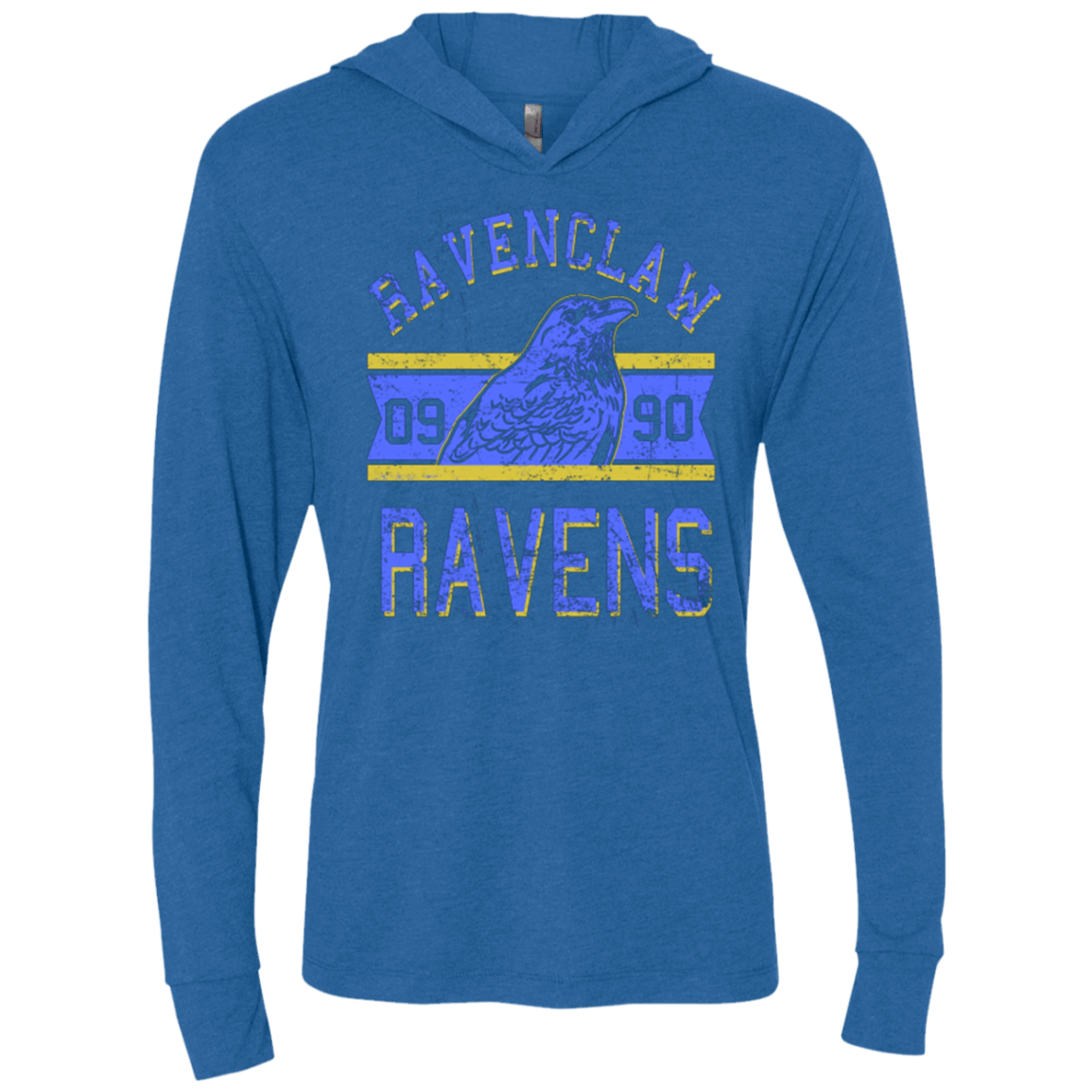 T-Shirts Vintage Royal / X-Small Ravens Triblend Long Sleeve Hoodie Tee