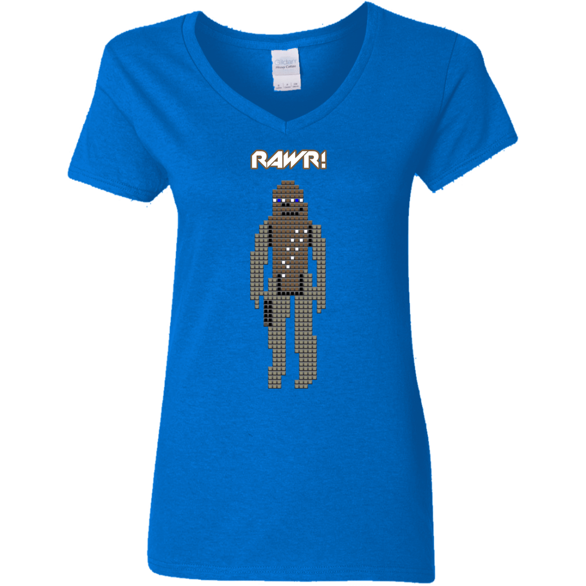 T-Shirts Royal / S Rawr Women's V-Neck T-Shirt