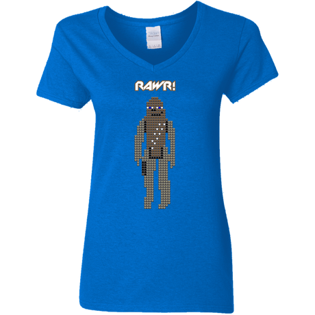 T-Shirts Royal / S Rawr Women's V-Neck T-Shirt