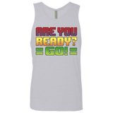 T-Shirts Heather Grey / S Ready Men's Premium Tank Top