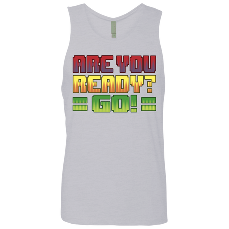 T-Shirts Heather Grey / S Ready Men's Premium Tank Top