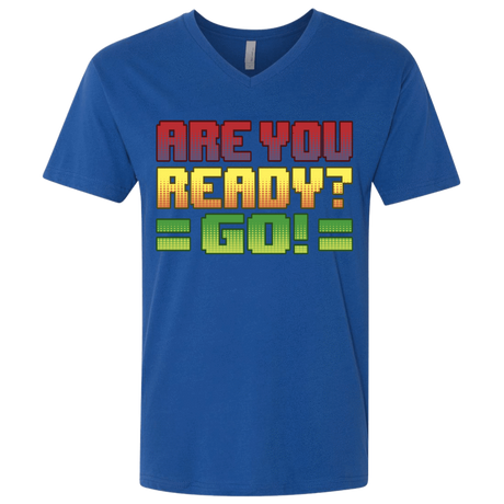 T-Shirts Royal / X-Small Ready Men's Premium V-Neck