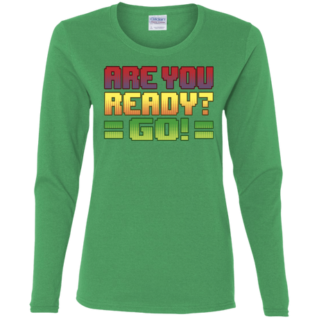 T-Shirts Irish Green / S Ready Women's Long Sleeve T-Shirt