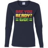 T-Shirts Navy / S Ready Women's Long Sleeve T-Shirt