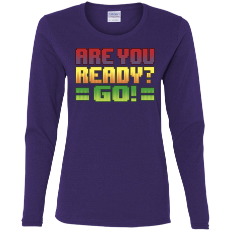 T-Shirts Purple / S Ready Women's Long Sleeve T-Shirt