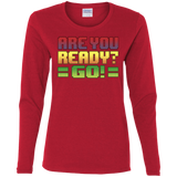 T-Shirts Red / S Ready Women's Long Sleeve T-Shirt