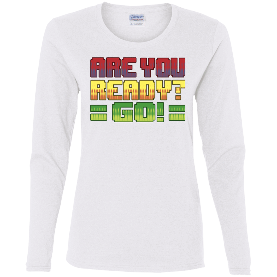 T-Shirts White / S Ready Women's Long Sleeve T-Shirt
