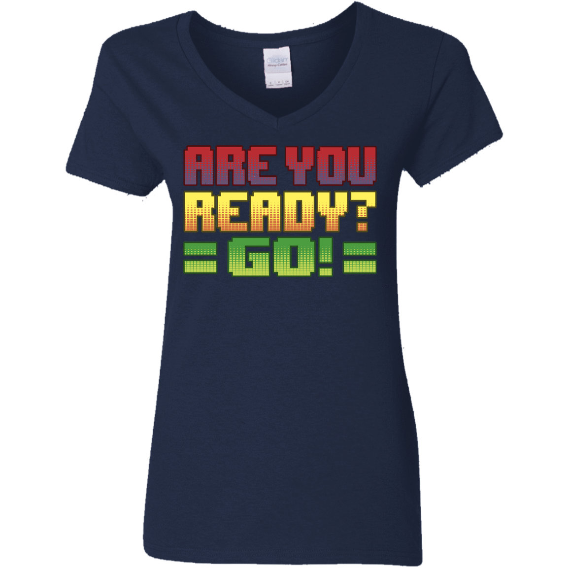 T-Shirts Navy / S Ready Women's V-Neck T-Shirt