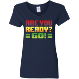 T-Shirts Navy / S Ready Women's V-Neck T-Shirt