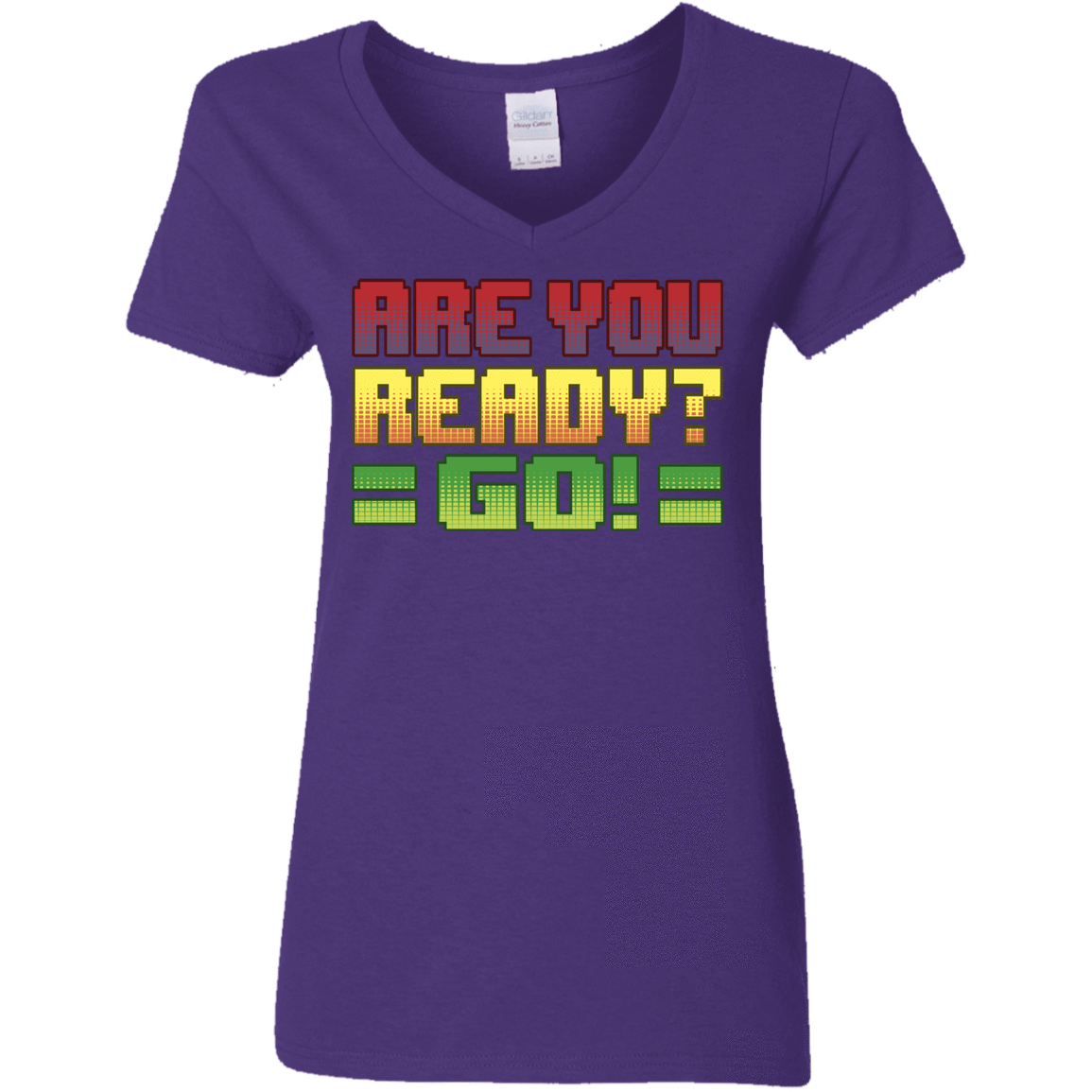 T-Shirts Purple / S Ready Women's V-Neck T-Shirt