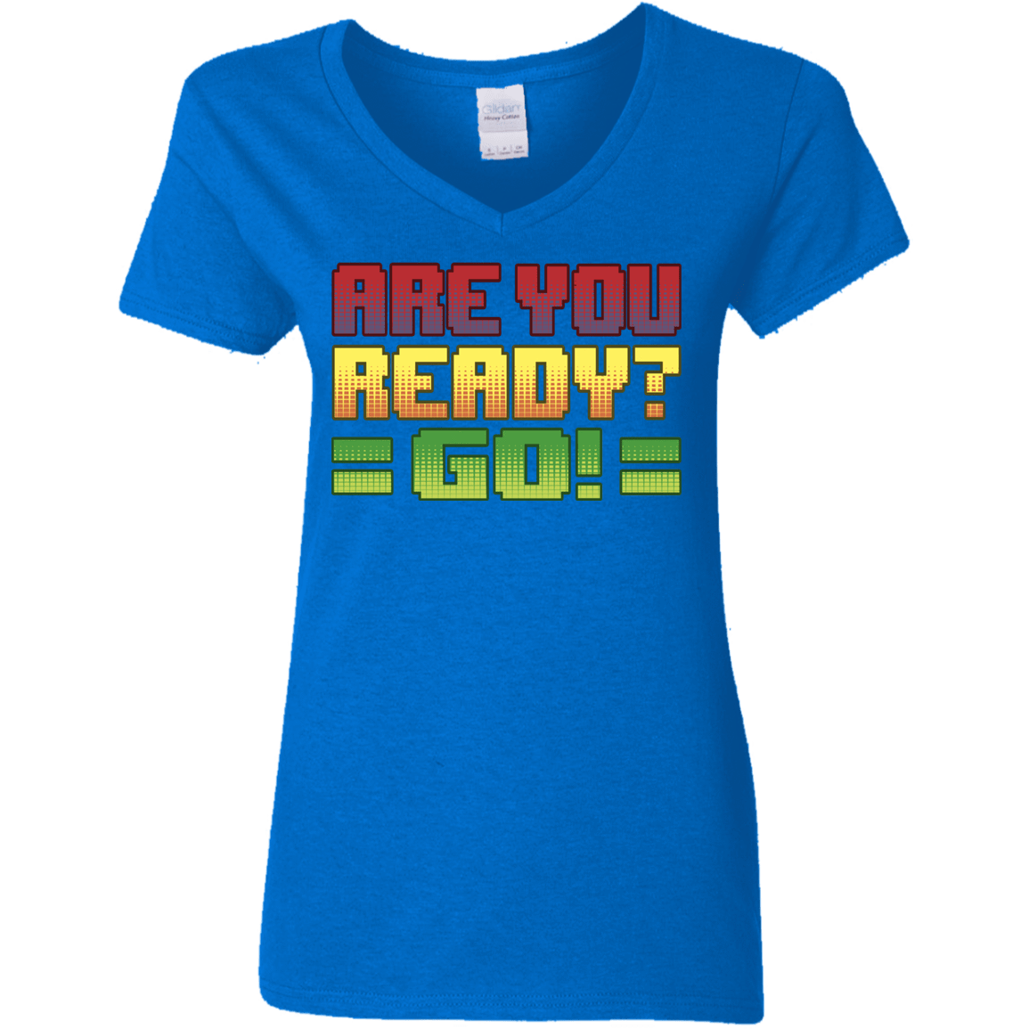 T-Shirts Royal / S Ready Women's V-Neck T-Shirt