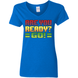 T-Shirts Royal / S Ready Women's V-Neck T-Shirt