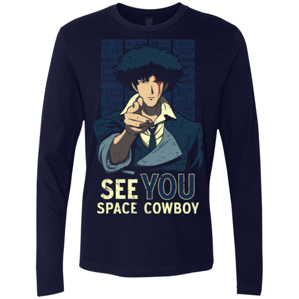 T-Shirts Midnight Navy / Small Real Folk Blues Men's Premium Long Sleeve