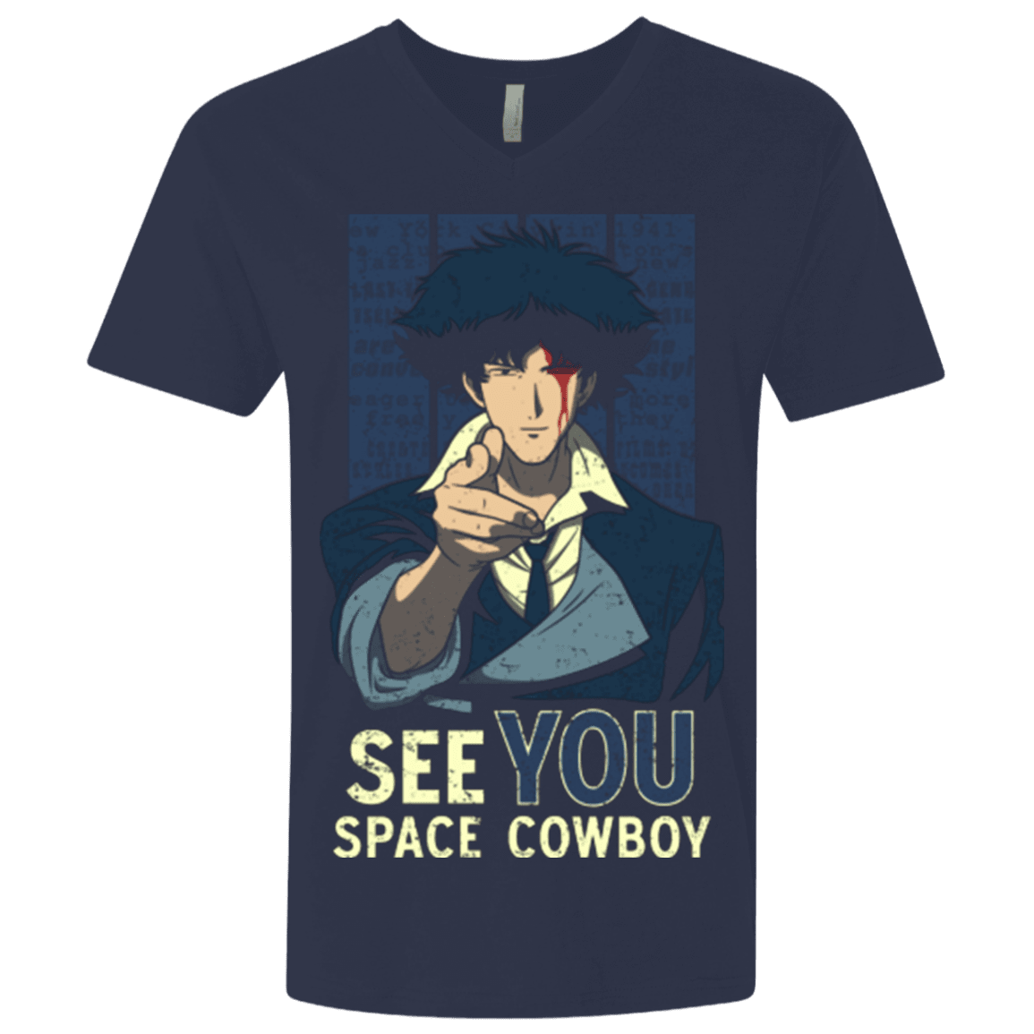 T-Shirts Midnight Navy / X-Small Real Folk Blues Men's Premium V-Neck