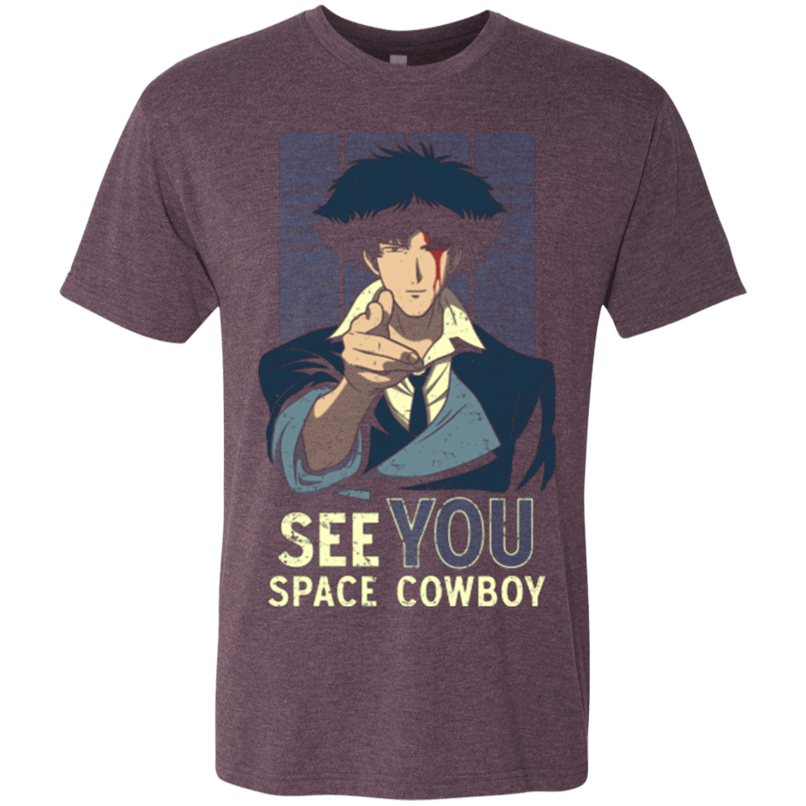 T-Shirts Vintage Purple / Small Real Folk Blues Men's Triblend T-Shirt