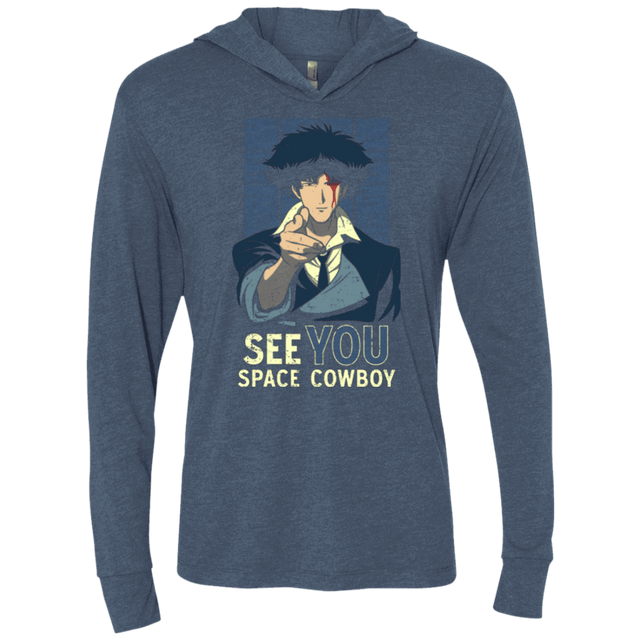 T-Shirts Indigo / X-Small Real Folk Blues Triblend Long Sleeve Hoodie Tee