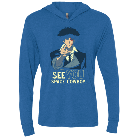 T-Shirts Vintage Royal / X-Small Real Folk Blues Triblend Long Sleeve Hoodie Tee