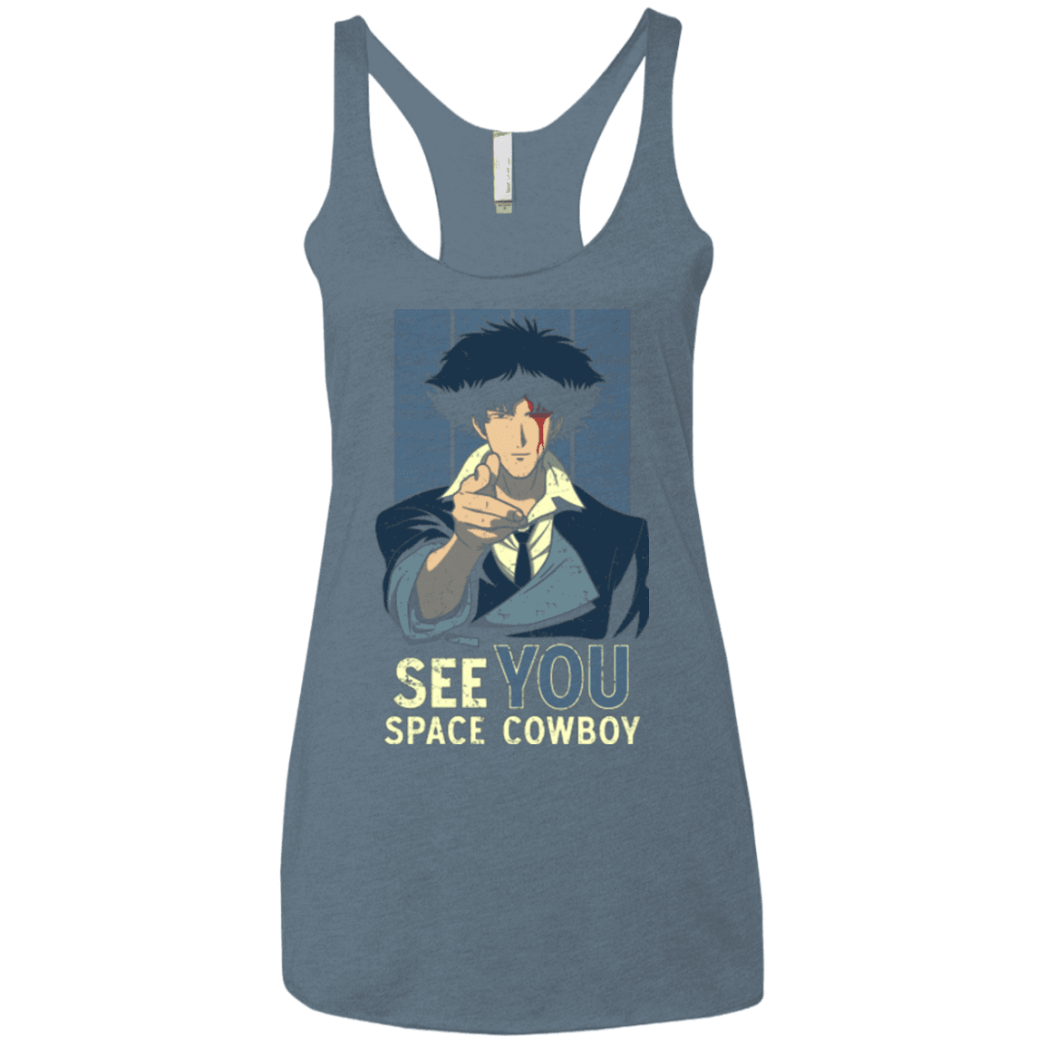 T-Shirts Indigo / X-Small Real Folk Blues Women's Triblend Racerback Tank