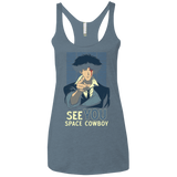 T-Shirts Indigo / X-Small Real Folk Blues Women's Triblend Racerback Tank