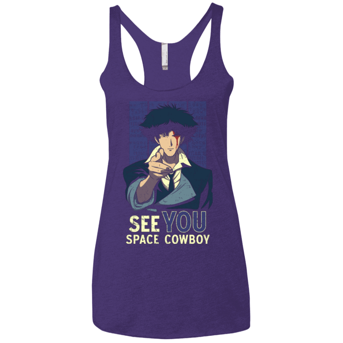 T-Shirts Purple / X-Small Real Folk Blues Women's Triblend Racerback Tank