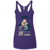 T-Shirts Purple / X-Small Real Folk Blues Women's Triblend Racerback Tank