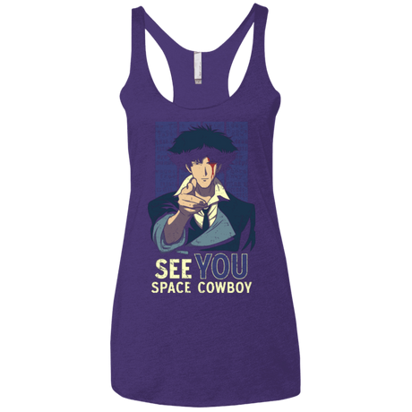 T-Shirts Purple / X-Small Real Folk Blues Women's Triblend Racerback Tank