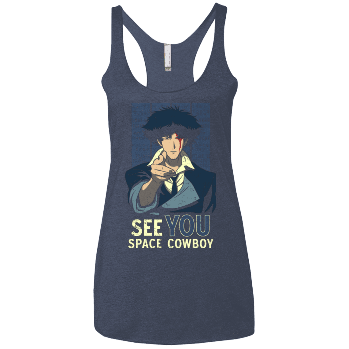 T-Shirts Vintage Navy / X-Small Real Folk Blues Women's Triblend Racerback Tank