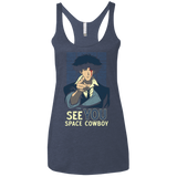 T-Shirts Vintage Navy / X-Small Real Folk Blues Women's Triblend Racerback Tank