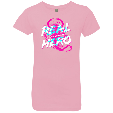 T-Shirts Light Pink / YXS Real Hero Girls Premium T-Shirt