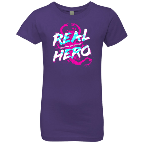 T-Shirts Purple Rush / YXS Real Hero Girls Premium T-Shirt