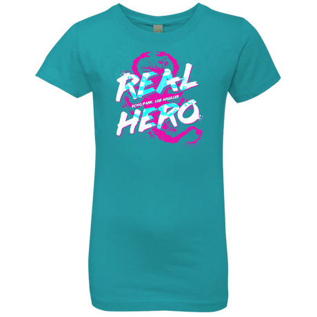 T-Shirts Tahiti Blue / YXS Real Hero Girls Premium T-Shirt