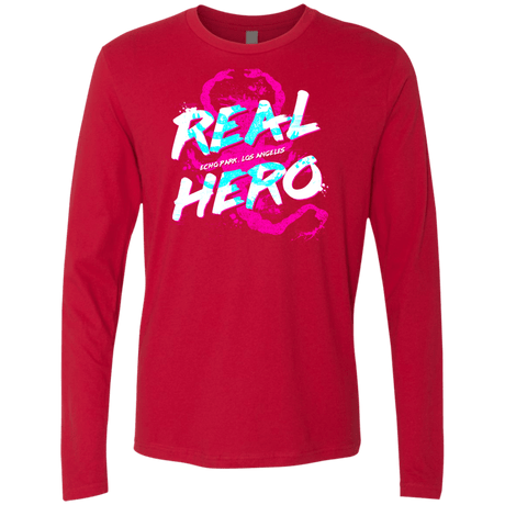 T-Shirts Red / Small Real Hero Men's Premium Long Sleeve